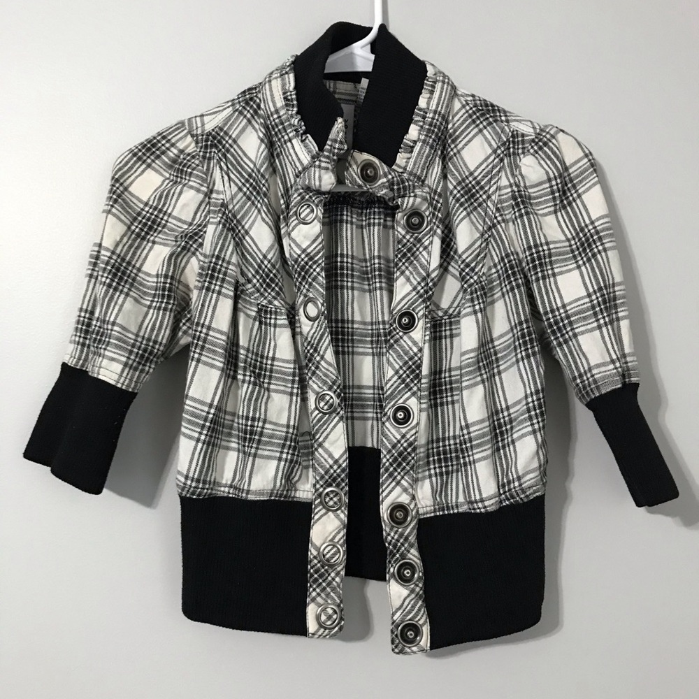 Short Sleeve Cropped Snap Down Utility Jacket